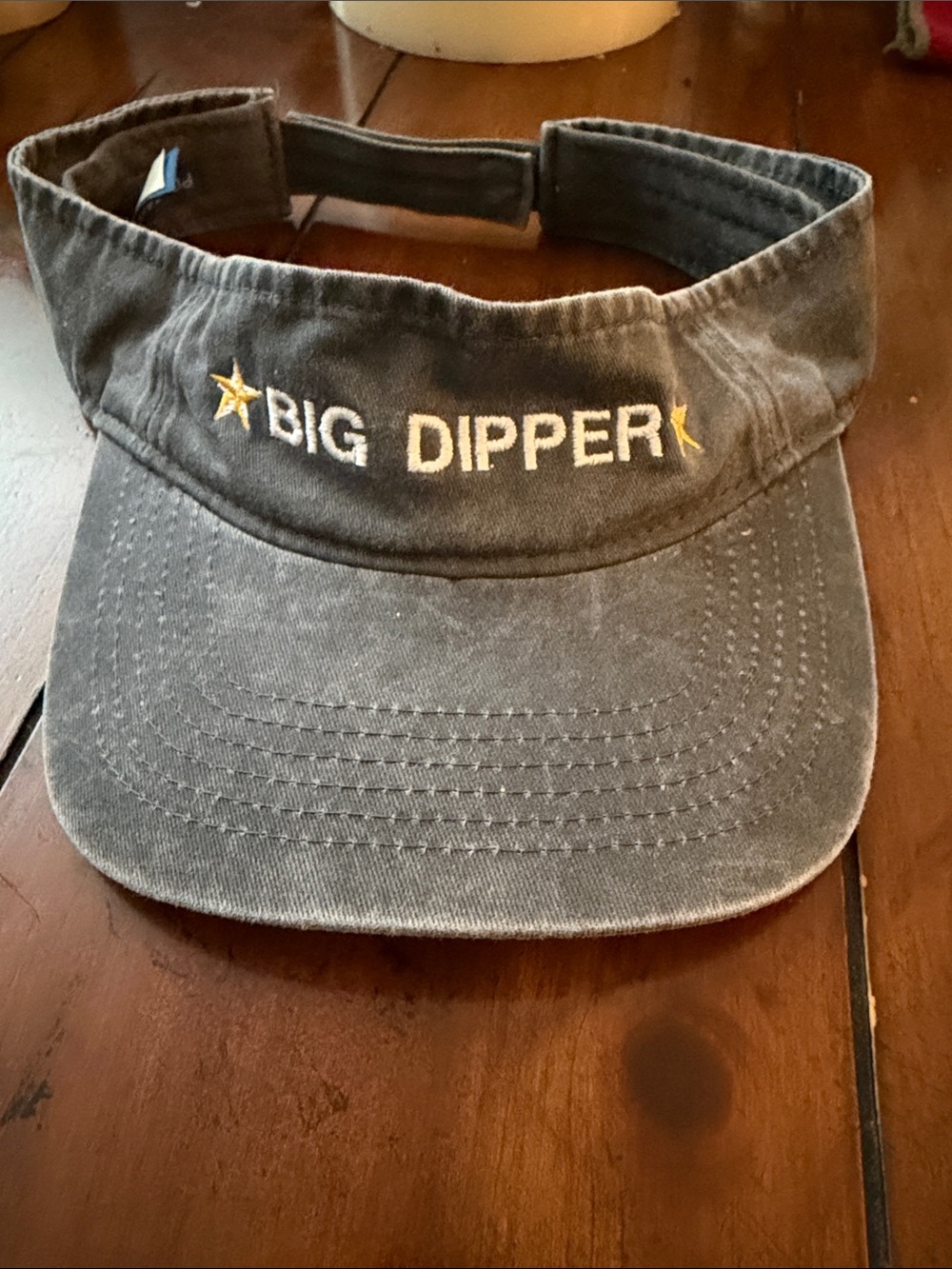 Visor - Gray with Gold Accent